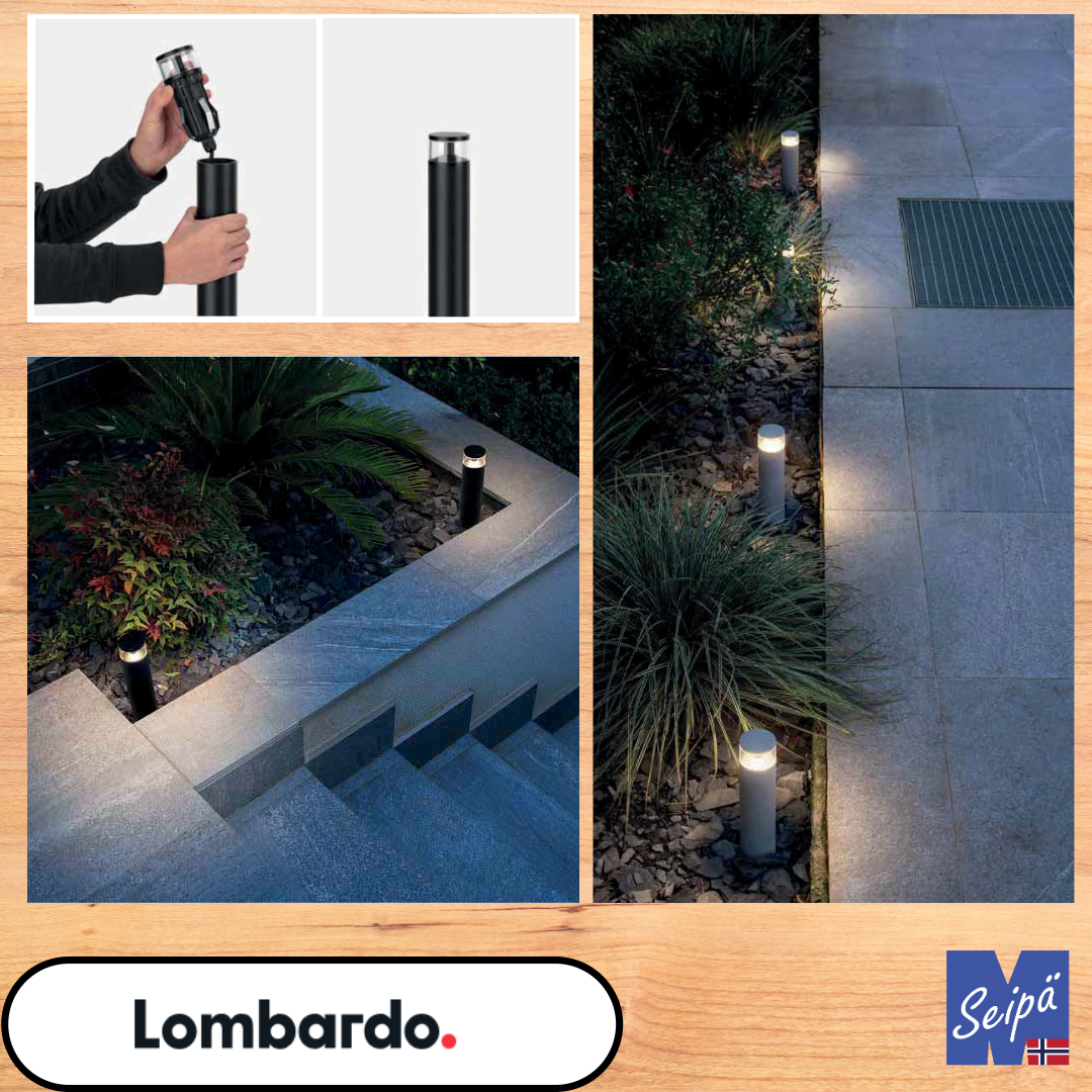 LOMBARDO IP68 rettskjøt koaksial 3-polt sort LB11293