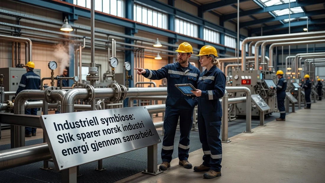Professional header image for industry analysis: Industriell symbiose: Slik sparer norsk industri energi g...
