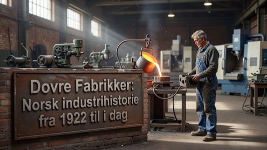 Professional header image for industry analysis: Dovre Fabrikker: Norsk industrihistorie fra 1922 til i dag