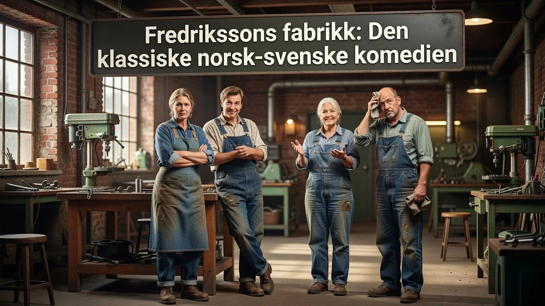 Professional header image for industry analysis: Fredrikssons fabrikk: Den klassiske norsk-svenske komedien