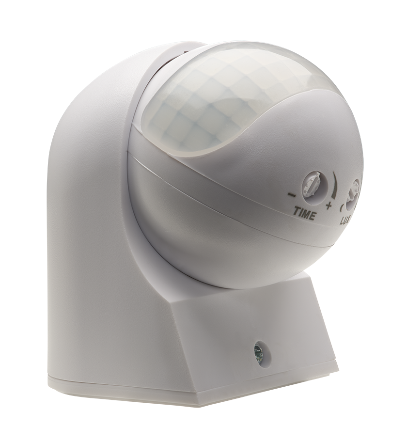 BELL sensor FOXBRIDGE IP44 PIR-sensor vegg utenpåliggende med drei- & vippebart sensor-hode for veranda - korridor maks 400W LED 5 års garanti Art nr 70401 & 70402