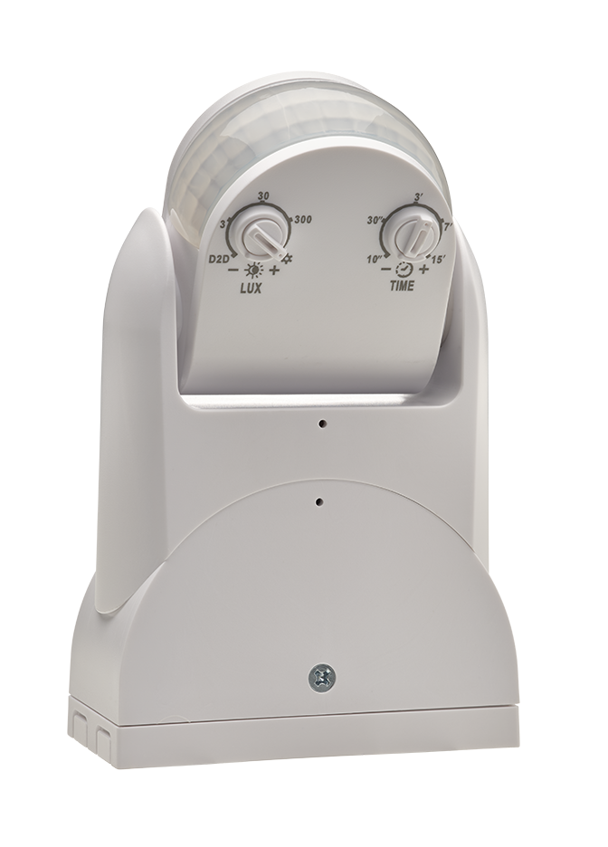 BELL sensor FOXBRIDGE IP65 PIR tak-veggmontering maks 300W LED utenpåliggende 5 års garanti Art nr 70403 (hvit) 70404 (sort)