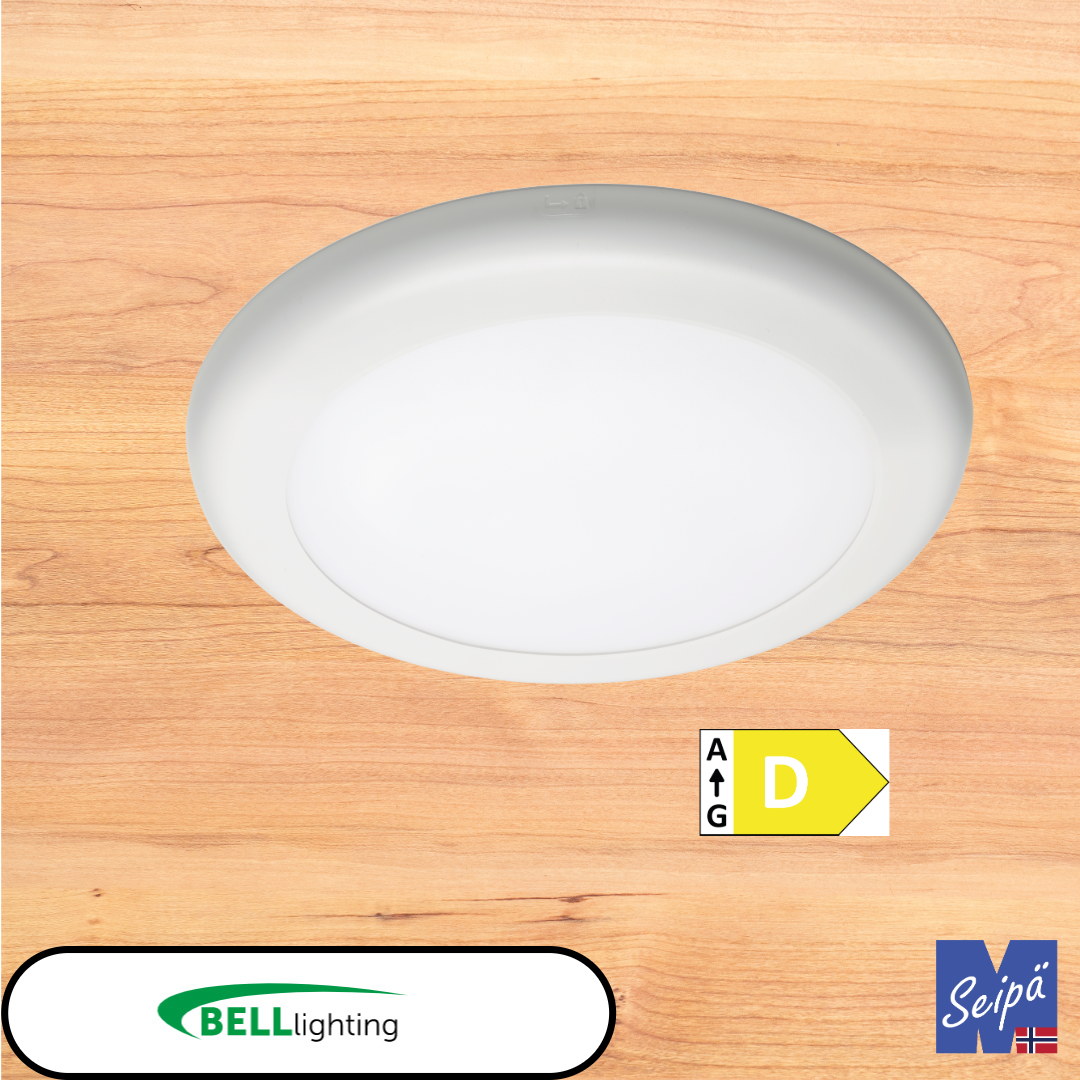 BELL ARIAL LED Converter Standard & Large LED-downlight 3-trinn effektvalg 10W / 13W / 16W standard 16W / 20W / 22W large  /830/840/860 CRI85 alt med sensor eller nødlys