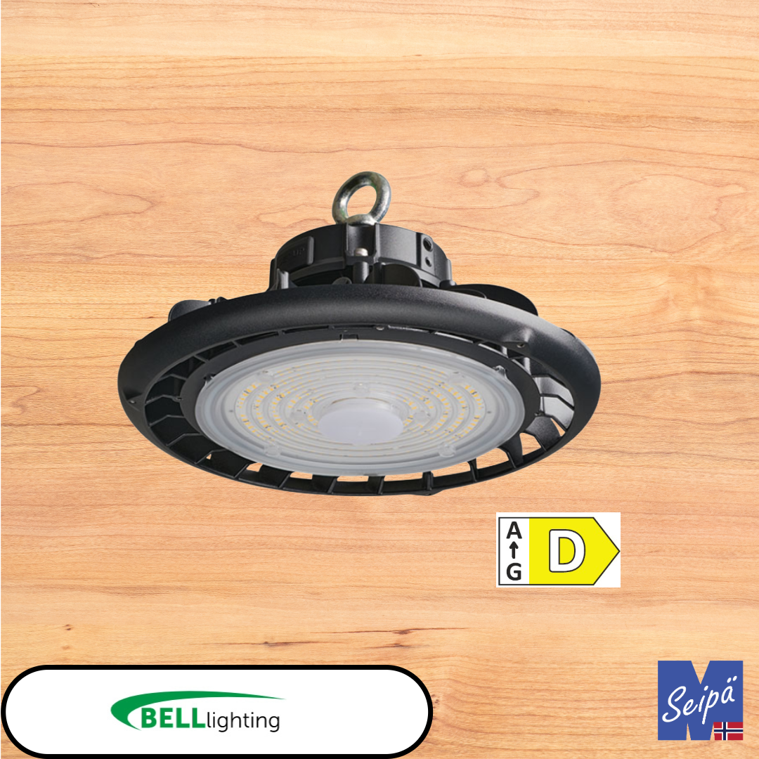 BELL ILLUMINA ATLAS MultiLumen LED High Bay 60W-200W 9.000-28.000 lm tilbehør PIR fjernkontroll alu & PC reflektor  50.000 timer 7 års garanti