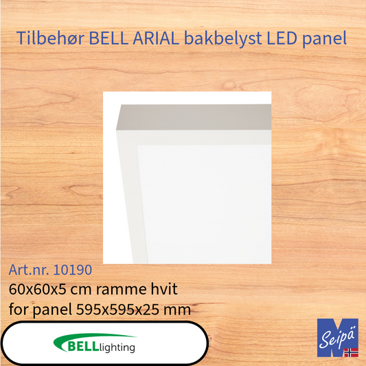 BELL Tilbehør for LED-panel ARIAL bakbelyst rammer wireoppheng og festeklips