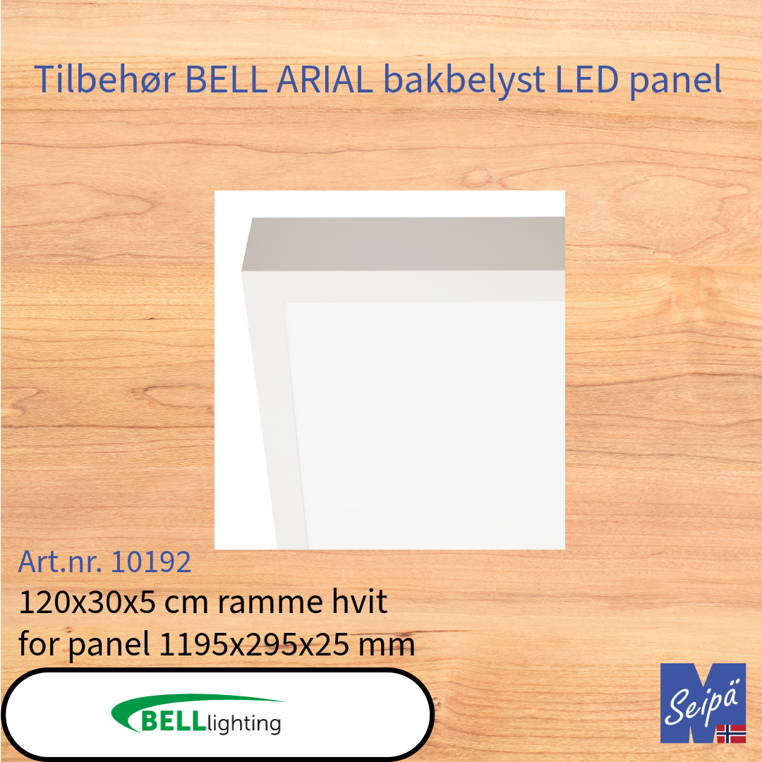 BELL Tilbehør for LED-panel ARIAL bakbelyst rammer wireoppheng og festeklips