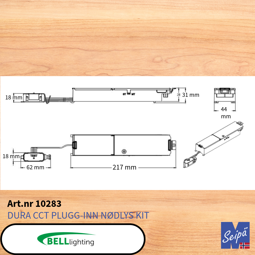 BELL DURA MULTI IP66 LED Polykarbonat /830/840/860 CRI85 alt med multilumen Som tilvalg sensor & nødlys