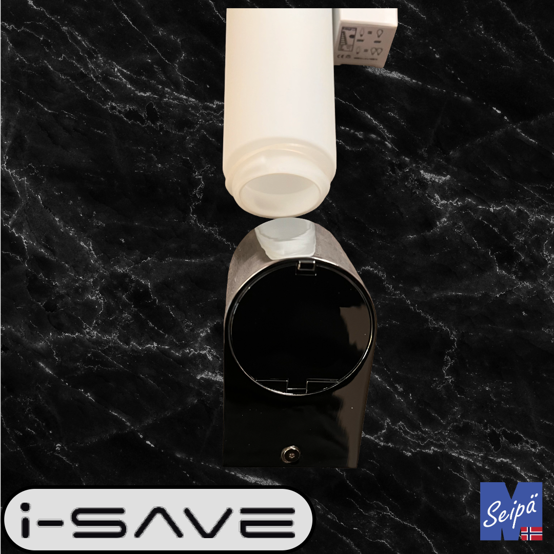 I-SAVE TUBE STICK IP44 krom / opal 1xE14 maks 40W med skjult stikk 1407S