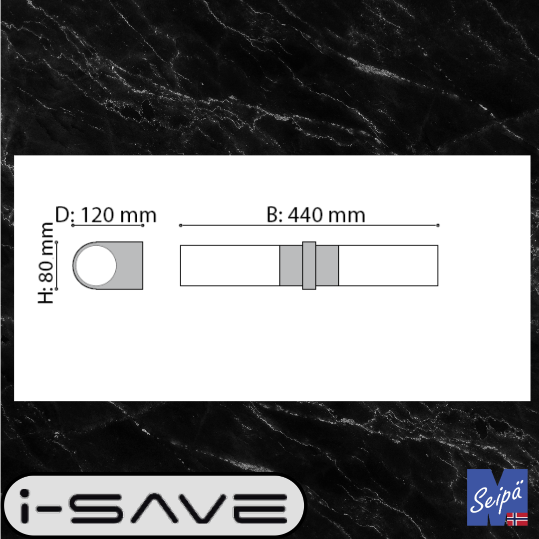 I-SAVE PIPELINE dobbel IP44 krom / opal 2xG9 maks 33W 1807