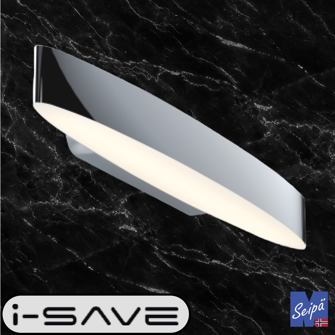 I-SAVE ZEPPELINI LED SMD IP44 krom / akryl 12W 3000K 800 lm 2214