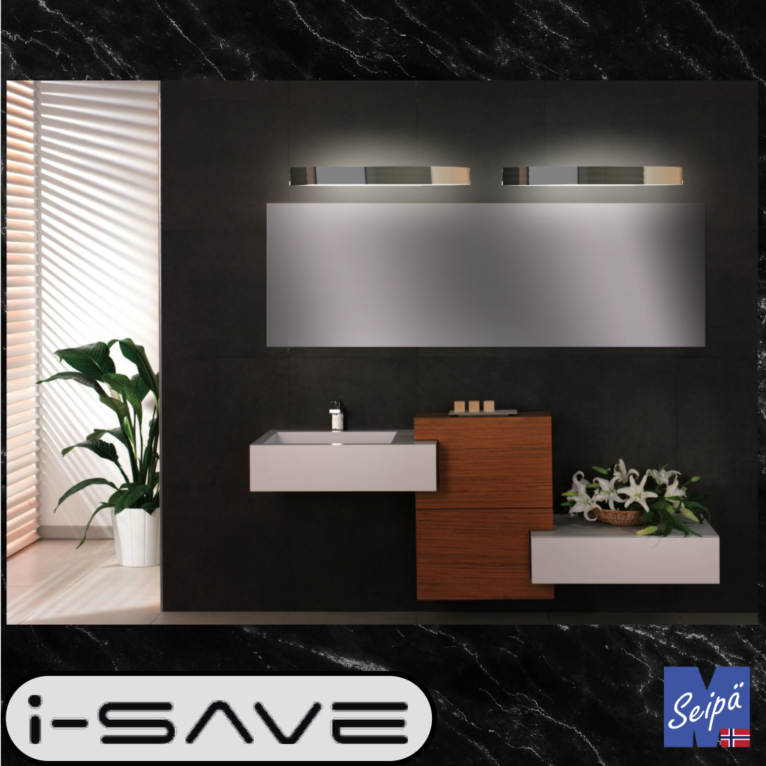 I-SAVE ZEPPELINI LED SMD IP44 krom / akryl 12W 3000K 800 lm 2214