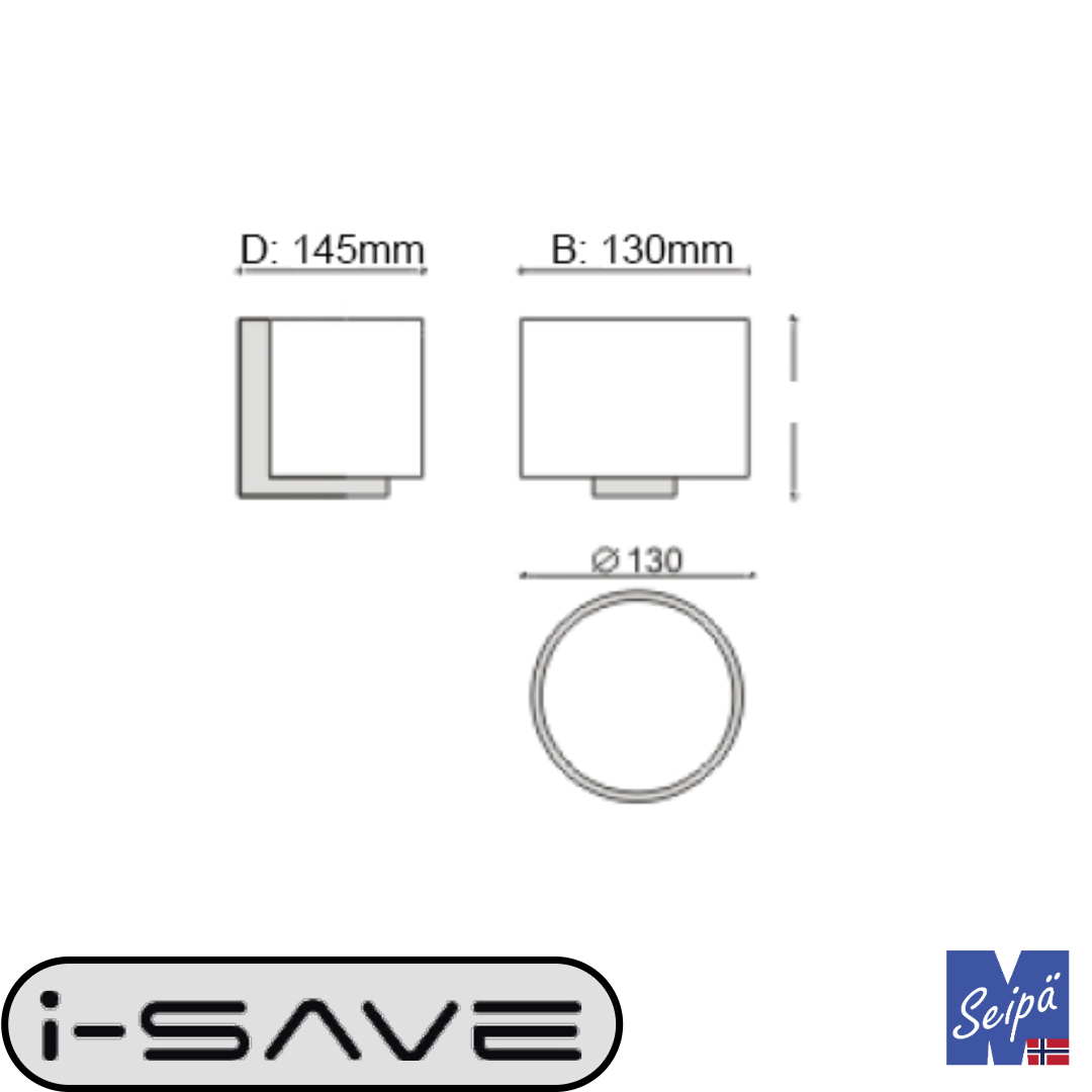 I-SAVE GLAS ROUND IP44 krom / opal 1xG9 maks 33W 2223