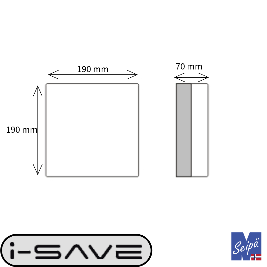 I-SAVE BASE LINE IP44 krom / opal 1xE27 maks 60W 3103