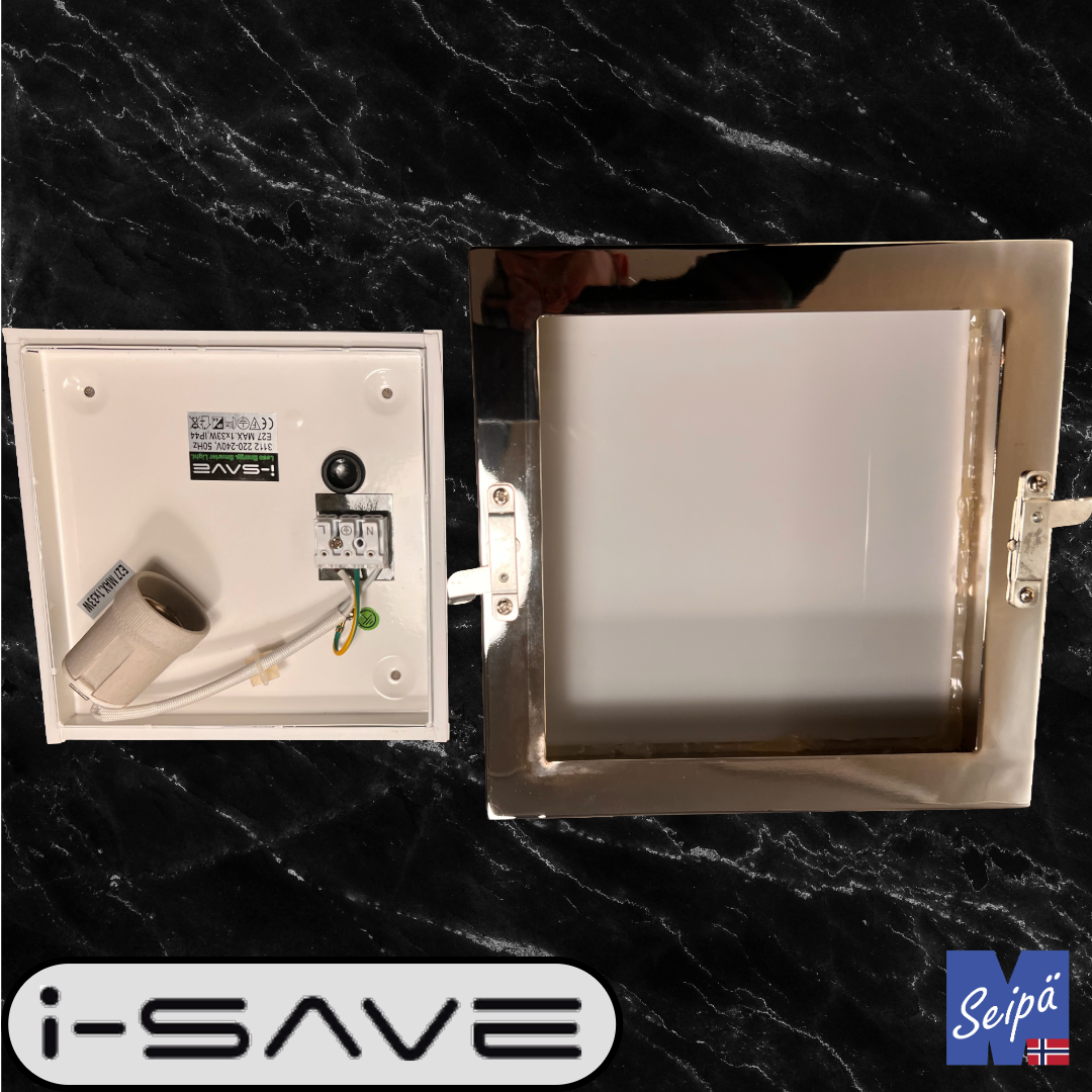 I-SAVE BASE FRAME IP44 krom / akryl 1xE27 maks 1x33W 3112