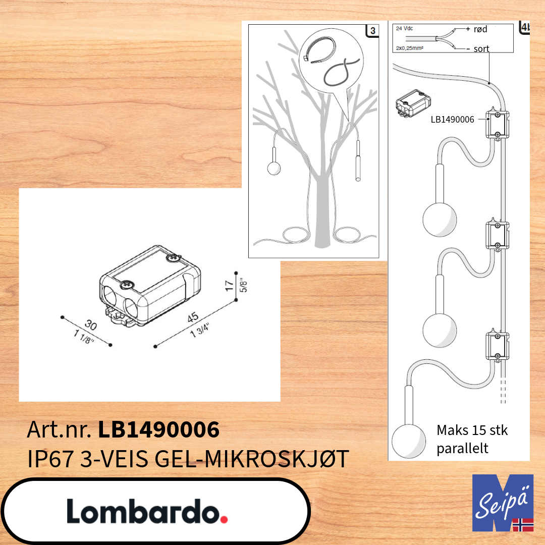 LOMBARDO LED-stavformet LINFA-serien 80 120 160 2700K 3000K 4000K CC & CV