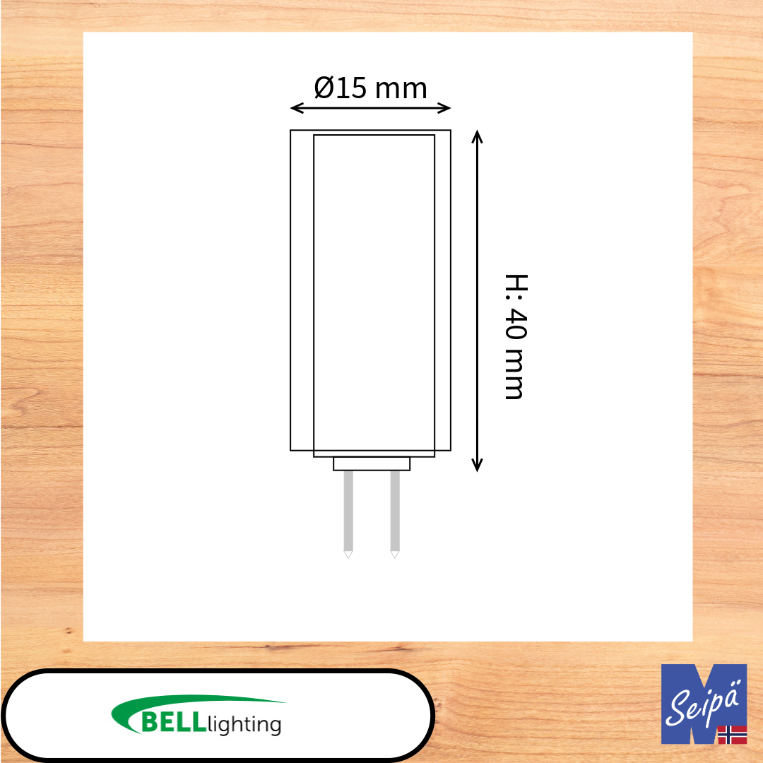 BELL LED-lyskilde G9-kapsel 230V / G4-kapsel 12V LED 2200K 2700K 4000K Art.nr. 05645 05674V2 60043V2 61042 61043 61044 61045 60227 60226