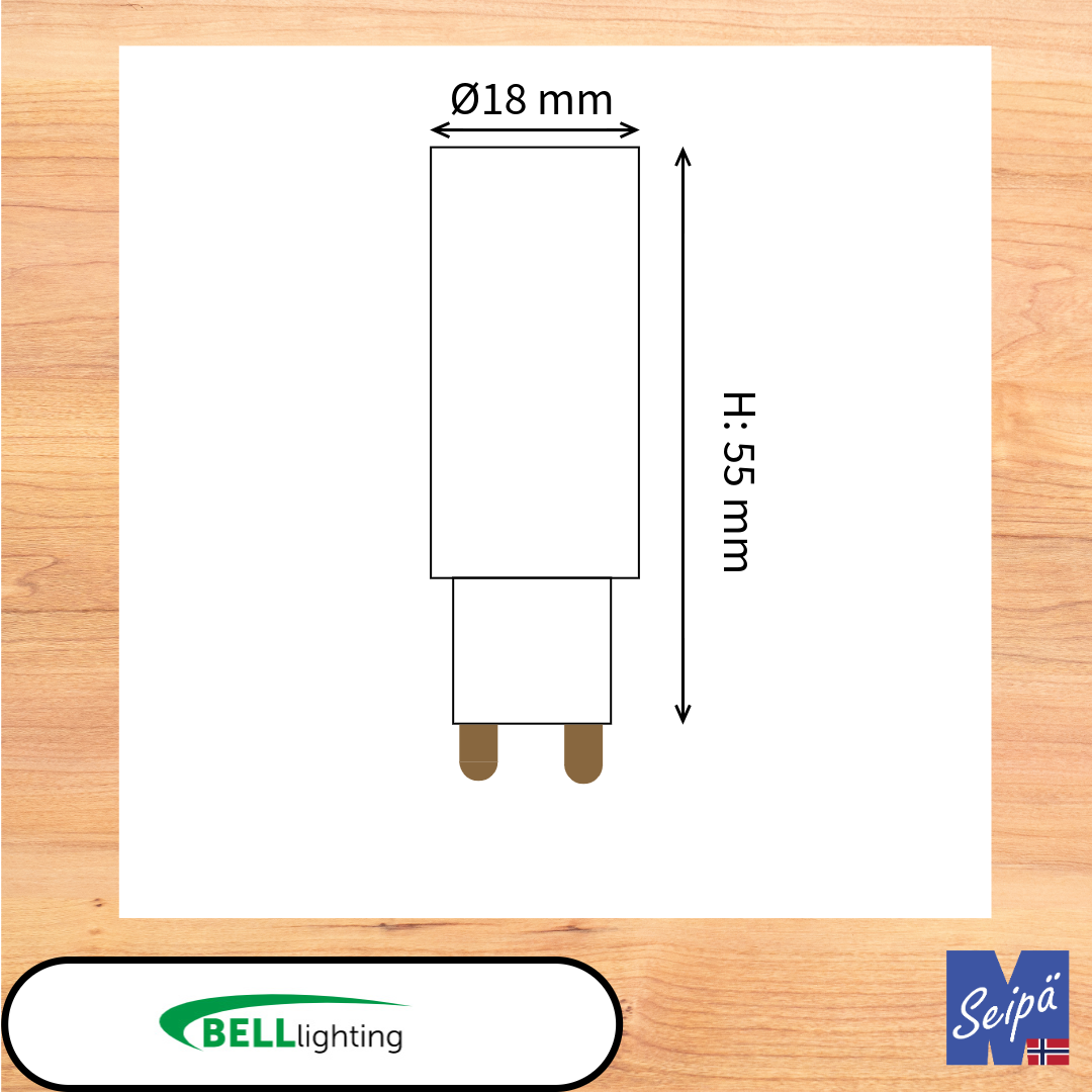 BELL LED-lyskilde G9-kapsel 230V / G4-kapsel 12V LED 2200K 2700K 4000K Art.nr. 05645 05674V2 60043V2 61042 61043 61044 61045 60227 60226