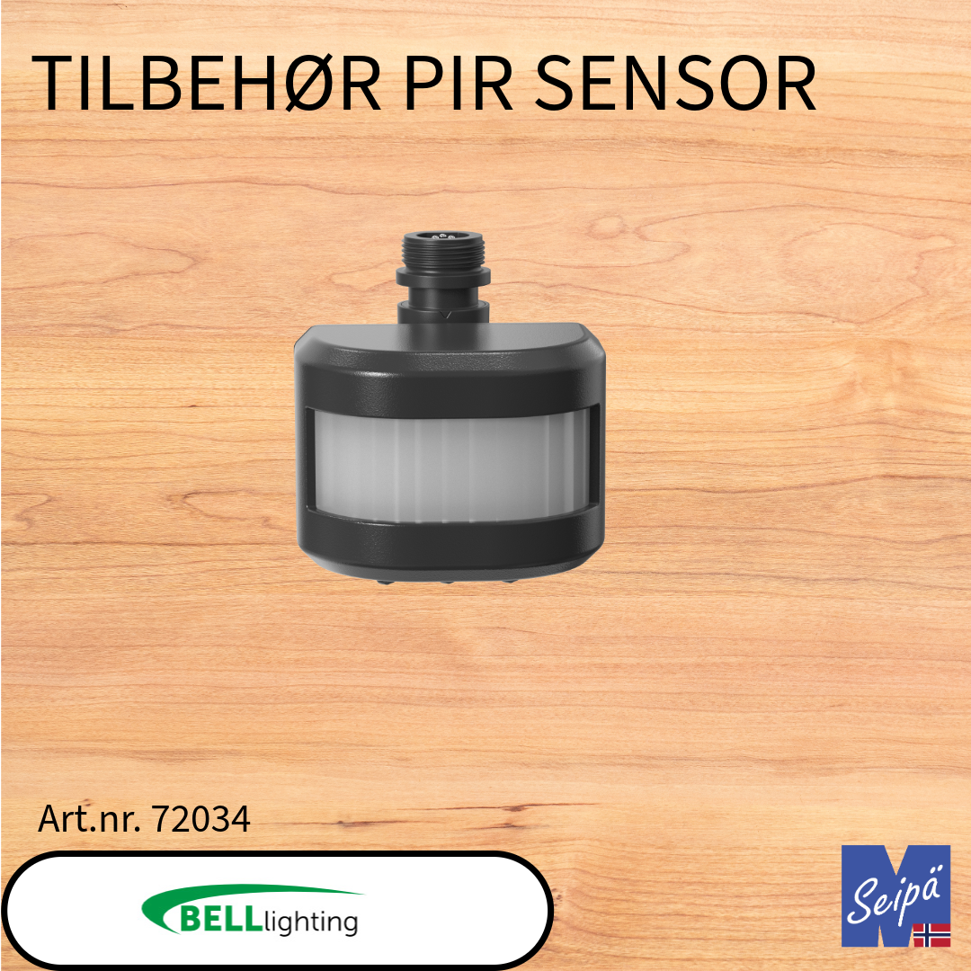 BELL Tilbehør LED-lyskaster PIR-sensor plugg inn med innstilling lux / tid / følsomhet
