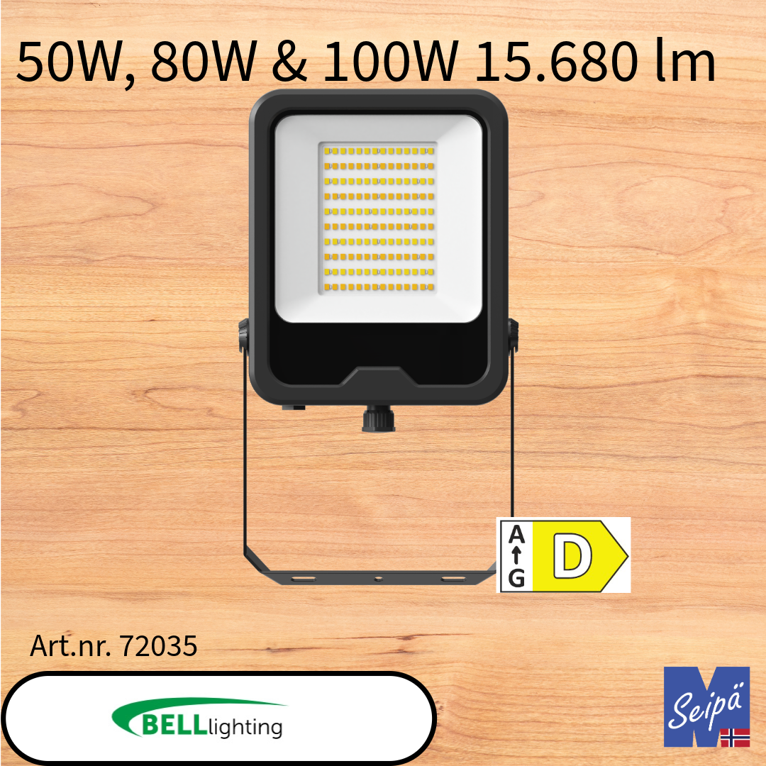 BELL SKYLINE OMNI LED-lyskaster /830/840/850 CRI80 alt med multilumen & sensor eller fotocelle