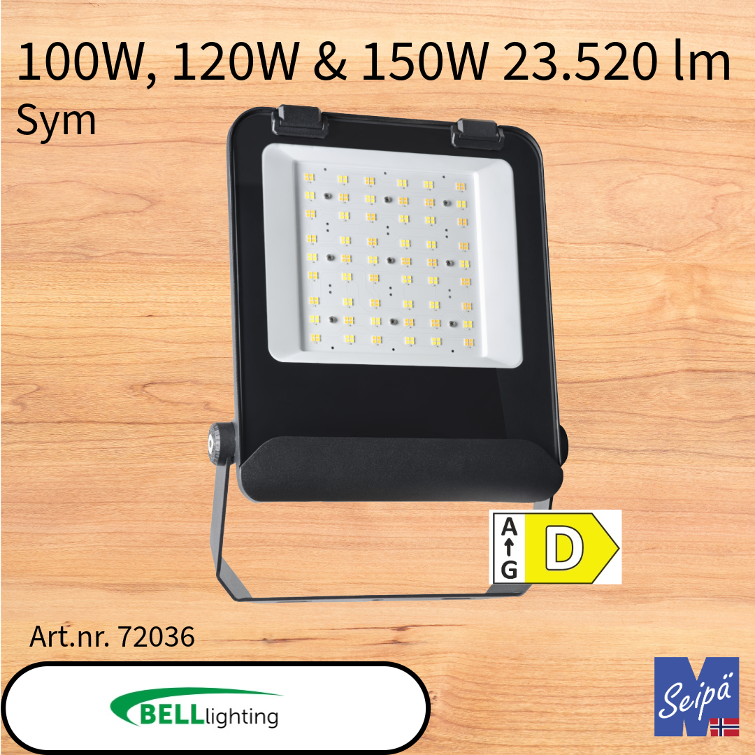 BELL SKYLINE OMNI LED-lyskaster /830/840/850 CRI80 alt med multilumen & sensor eller fotocelle