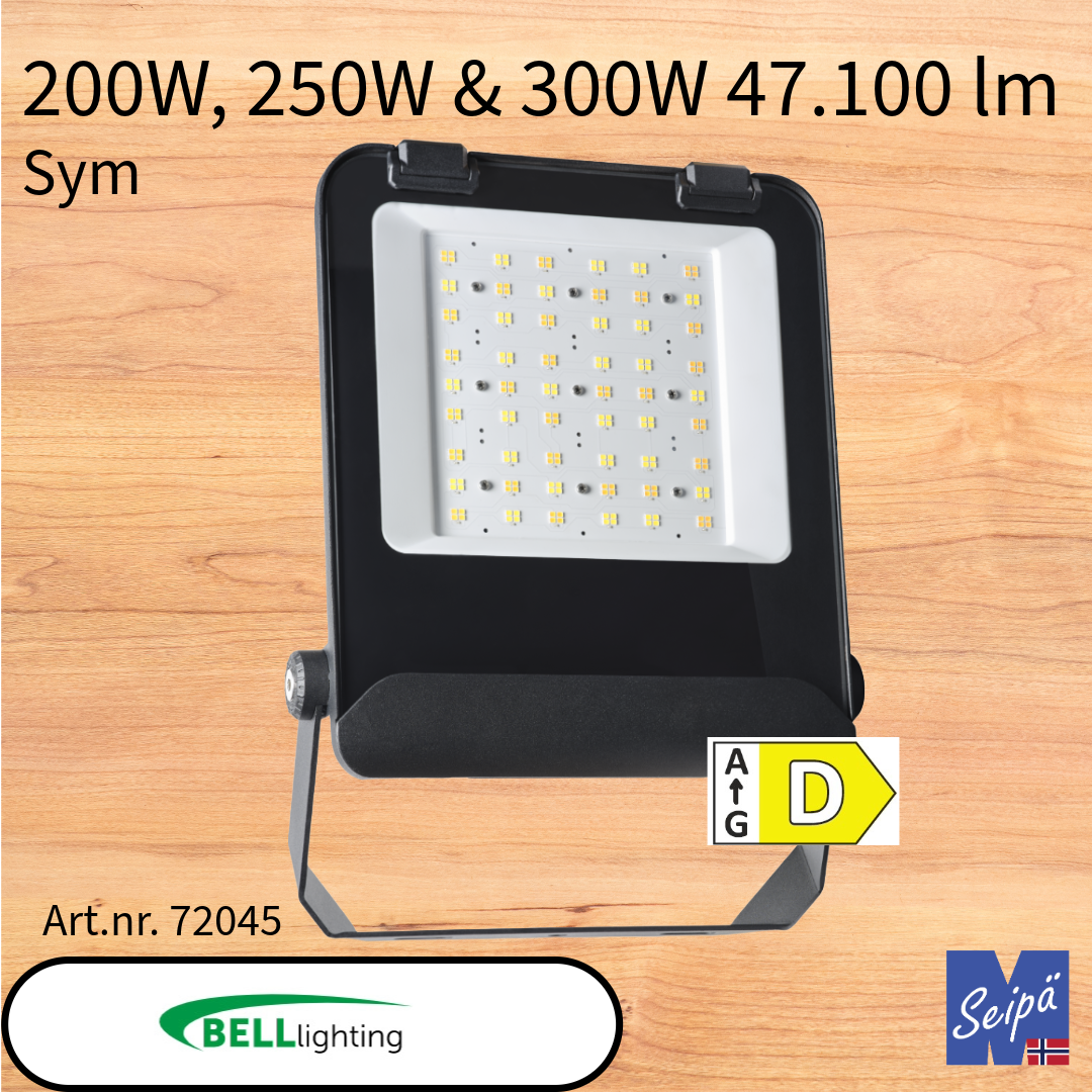 BELL SKYLINE OMNI LED-lyskaster /830/840/850 CRI80 alt med multilumen & sensor eller fotocelle